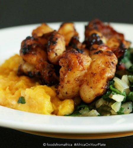 plantain+mash+with+sautéed+spinach