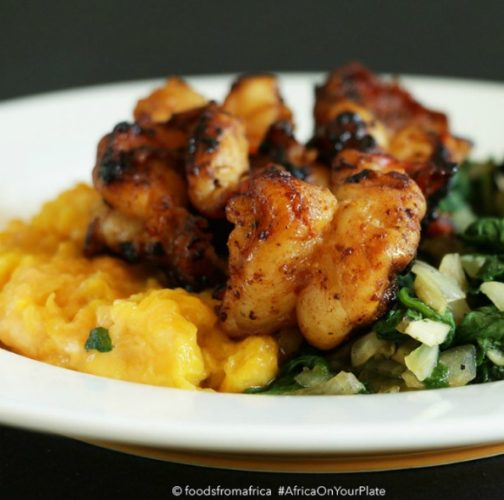 plantain+mash+with+sautéed+spinach
