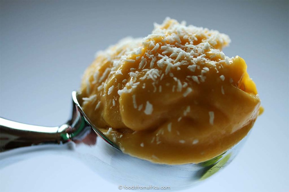 This Mango Nice Cream recipe combines mango and coconut in a refreshingly healthy dessert. Easy to make and requires only three ingredients.