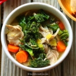 African Blue Basil-Infused Chicken & Kale Soup African Blue Basil-Infused Chicken & Kale Soup