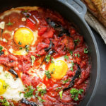 Tunisian Roasted Eggplant (Aubergine) Shakshouka