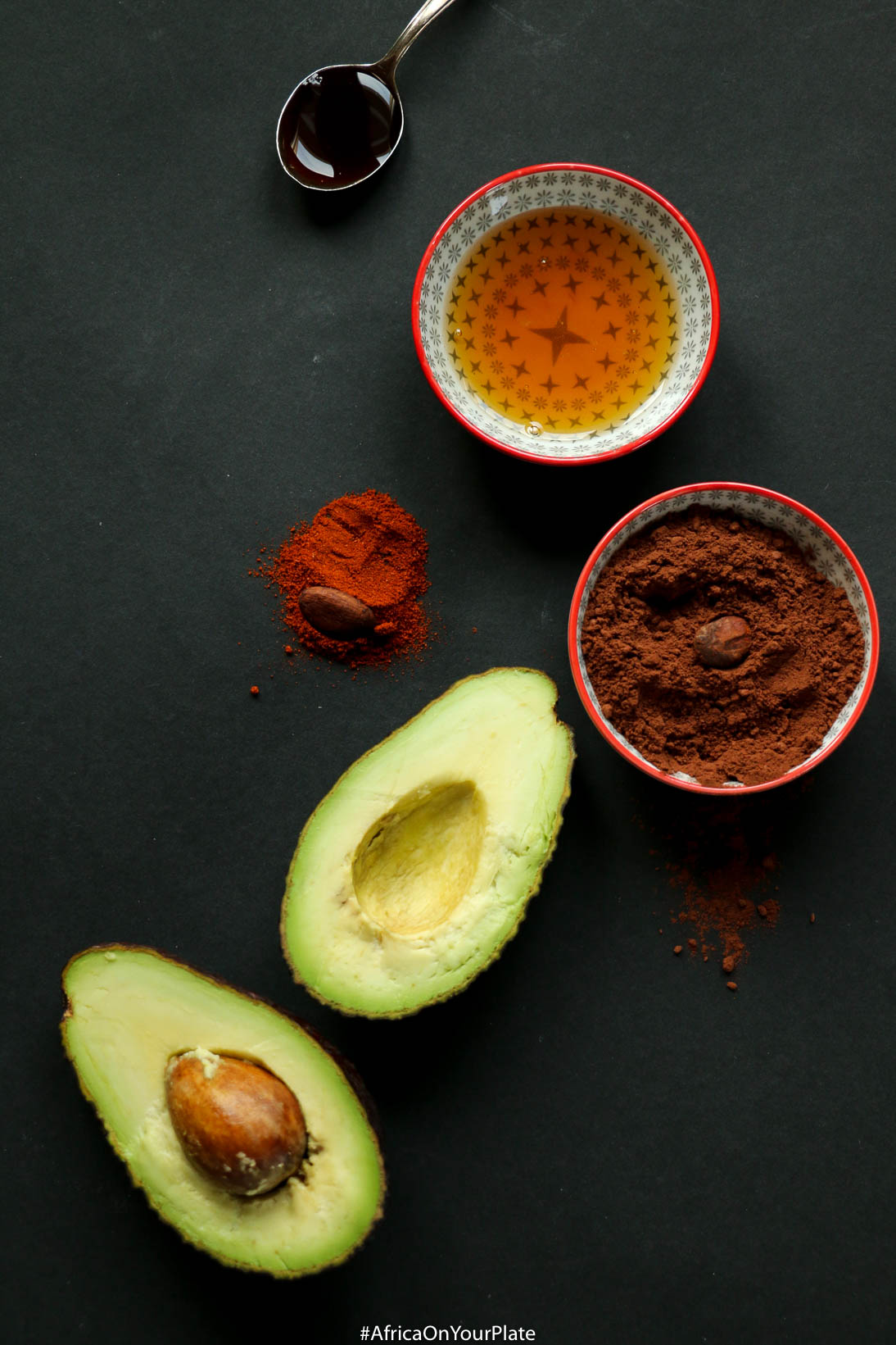 berbere-spiced chocolate avocado pudding