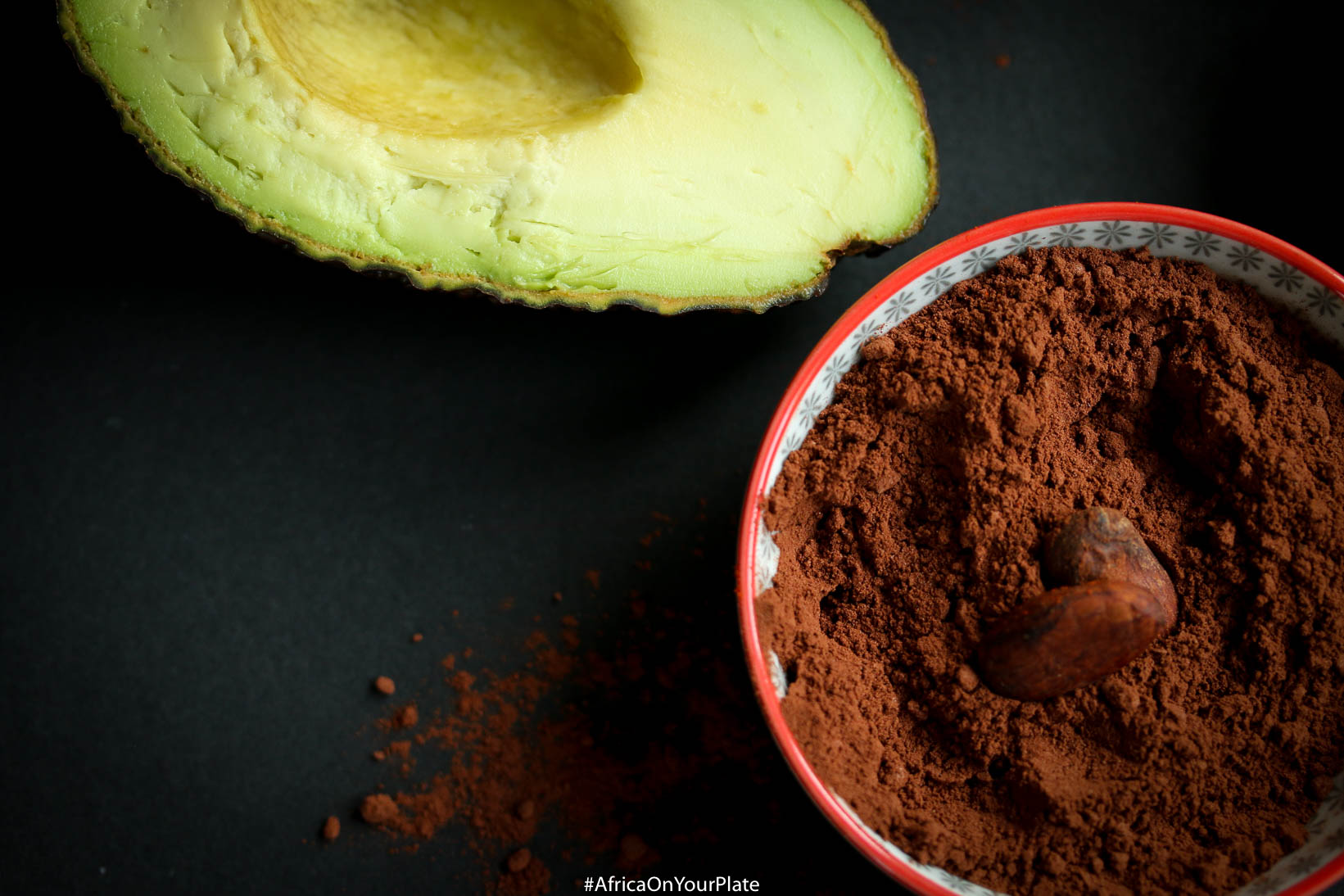 berbere-spiced chocolate avocado pudding