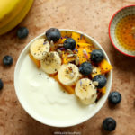 Mango+&+Banana+Yogurt+Breakfast+Bowl