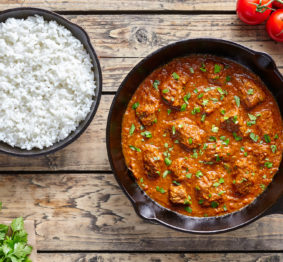 This Coconut Curry is easy to make and flavoursome with lots of Indian spices. The peanut butter and coconut milk give it a creamy texture and wonderful flavour. 