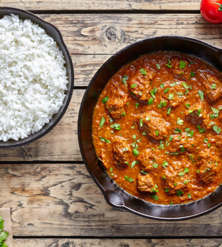 This Coconut Curry is easy to make and flavoursome with lots of Indian spices. The peanut butter and coconut milk give it a creamy texture and wonderful flavour. 