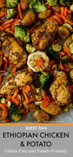 sheet pan ethiopian dinner