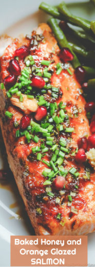 Baked Honey and Blond-Orange Glazed Salmon