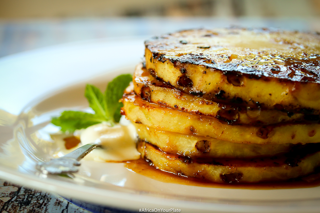 Caramelized Jamaican Rum & Pineapple Dessert