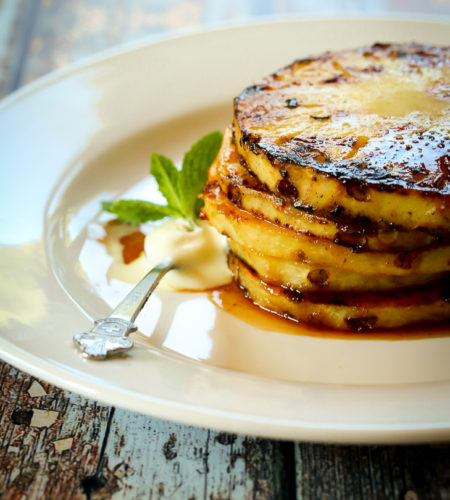 Caramelized Jamaican Rum & Pineapple Dessert