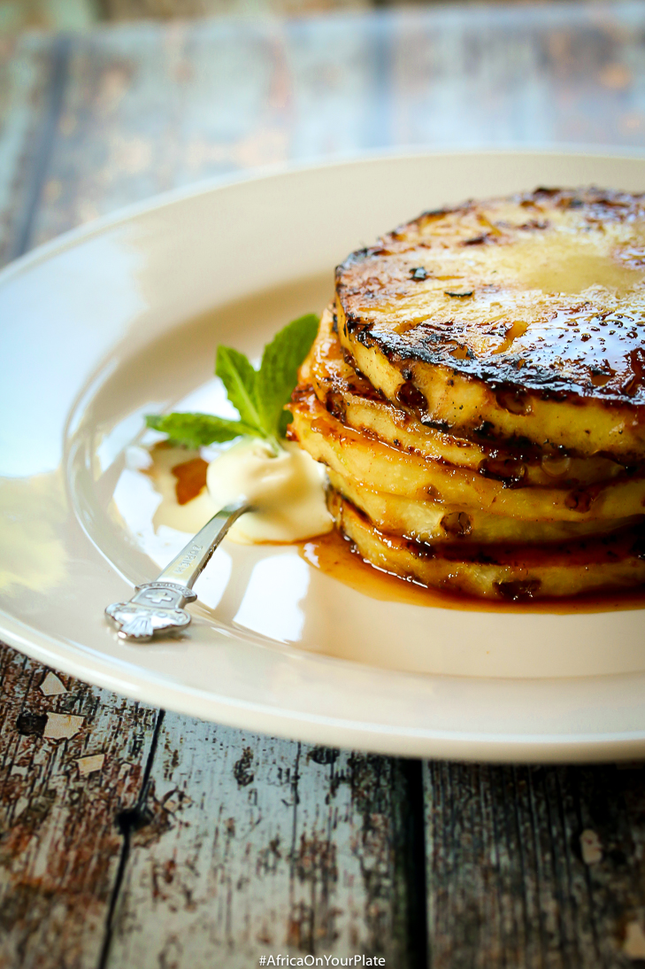 Caramelized Jamaican Rum & Pineapple Dessert