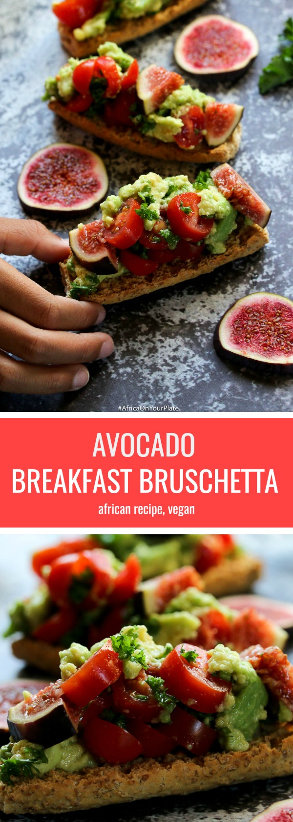 avocado breakfast bruschetta