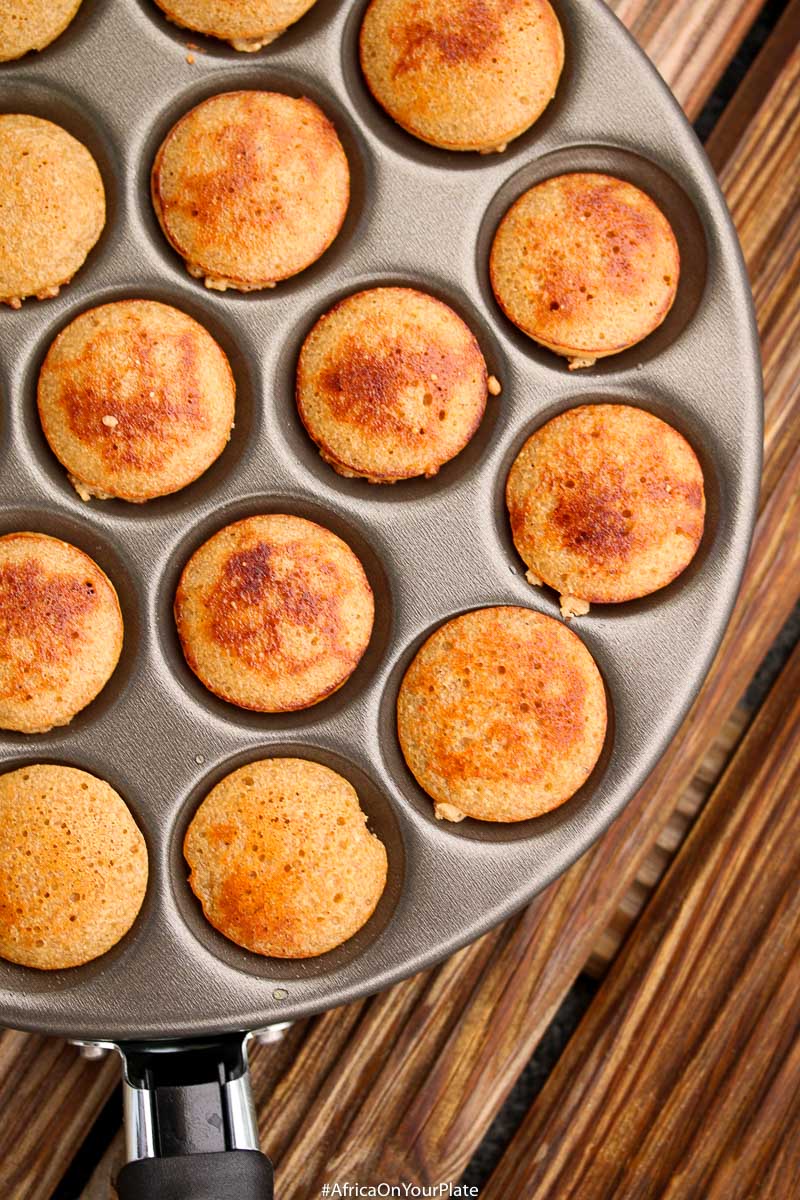These Coconut Rice Pancakes (Hausa Masa) are a delicious twist on the Nigerian Hausa Masa with a slightly crusty exterior and a light fluffy interior. Serve with some maple or date syrup for a vegan and gluten free breakfast or snack idea.