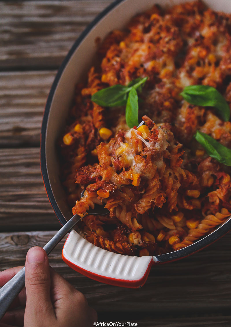 This Jollof Pasta Tuna Bake is an easy-to-make family favourite. Full of flavour and comes together in 30 minutes. It’s the perfect family week-day dinner idea.