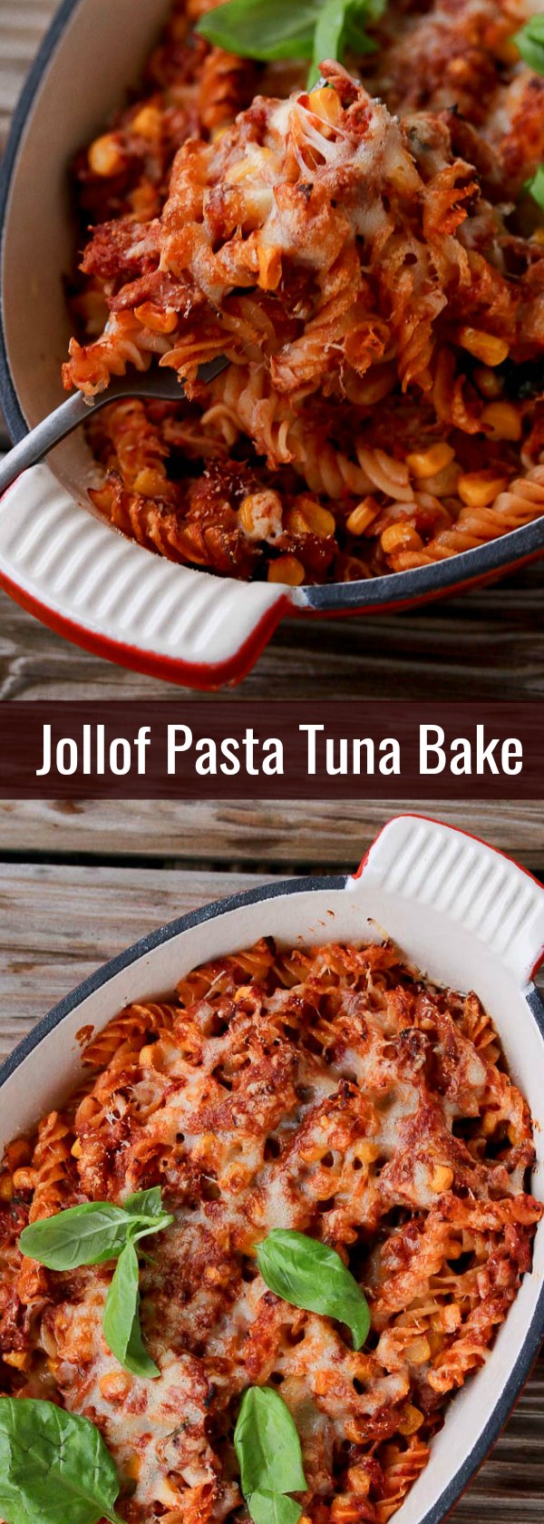 This Jollof Pasta Tuna Bake is an easy-to-make family favourite. Full of flavour and comes together in 35 minutes. It’s the perfect family week-day dinner idea.