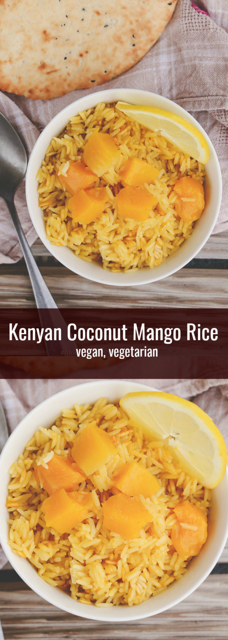 This Kenyan-inspired coconut mango rice inspired by Wali Wa Nazi (Kenyan Coconut Rice) combines the sweet and tangy flavours of mangoes with the creamy texture of coconut into one easy-to-make and delicious meal.