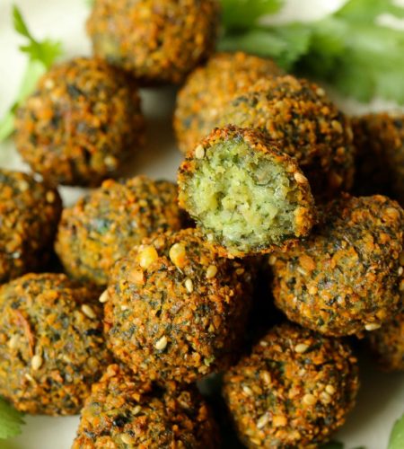 This Moroccan-inspired falafel recipe delivers a delicately crispy falafel on the outside with a soft buttery interior. Herbed and spiced to perfection, they are super easy to make. Eat them on their own, or in a falafel salad or as a snack.